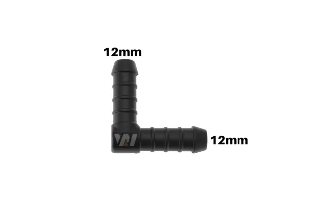 WamSter® L Schlauchverbinder 90°-Winkel Pipe Connector 12mm Durchmesser