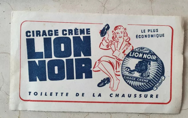 Buvard Cirage Creme Lion Noir