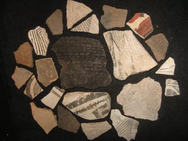 Arizona Anasazi Pottery Shards Prehistoric Indian Artifacts *FREE SHIPPING* #439