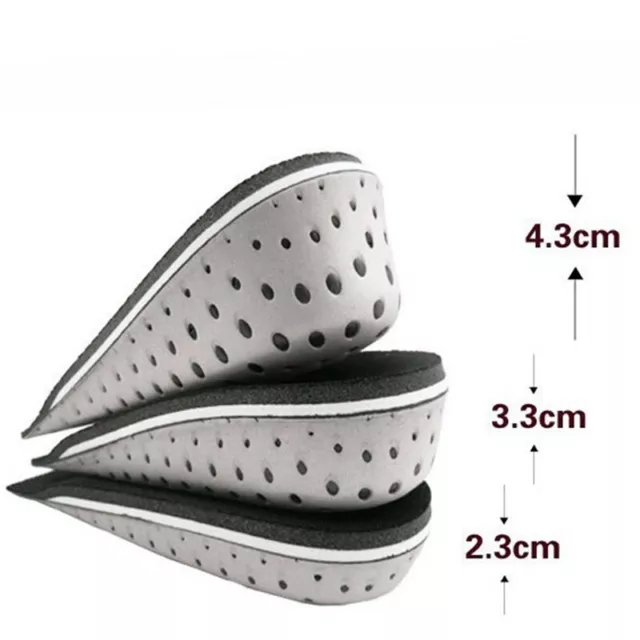 Taller Lift Height Increase Heel Shoe Pad Shoe Insoles Insert Raise Unisex UK