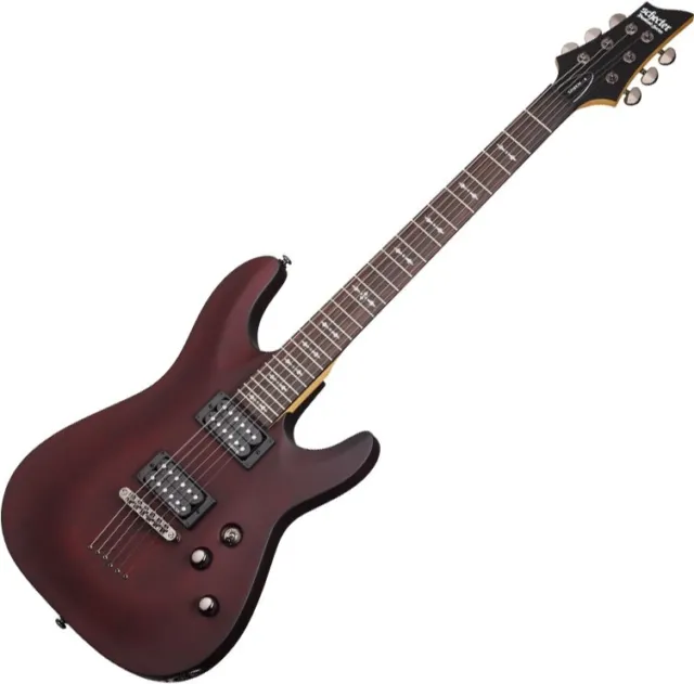 Schecter Omen-6 Electric Guitar in Walnut Stain Finish