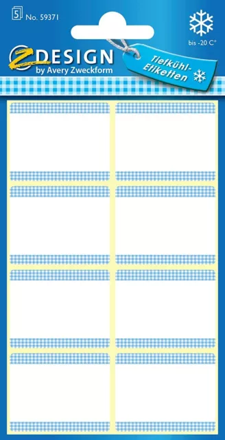 AVERY Zweckform 59371 Gefrieretiketten 40 Aufkleber (temperaturbeständig bis zu