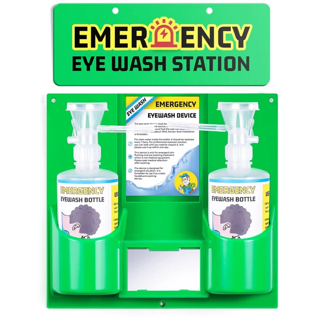Eye Wash Station Portable Eye Wash Kit for First Aid, Emergency Eye Wash Station