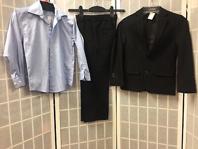 George Boys Pant Suit Black,Blue Shirt MK Formal,classic,Size 7/8 ,3 Pc $35 Set:
