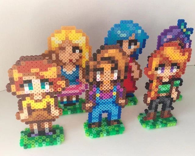 STARDEW VALLEY BACHELORETTE Perler Sprites - Stand Up Perler Sprites £9 ...