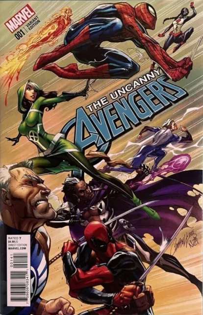 Uncanny Avengers  #1 1:50 Campbell Variant Marvel Comics Nm