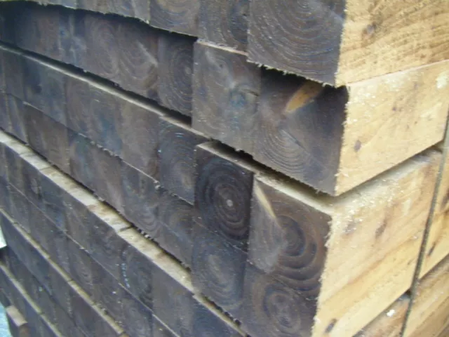 100Mm X 100Mm Brown Treated Fence Posts Various Lengths