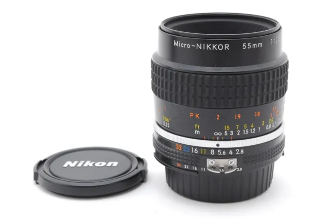 [NEAR MINT] Nikon Ai-s Ais Micro NIKKOR 55mm f2.8 Macro Prime MF Lens From JAPAN