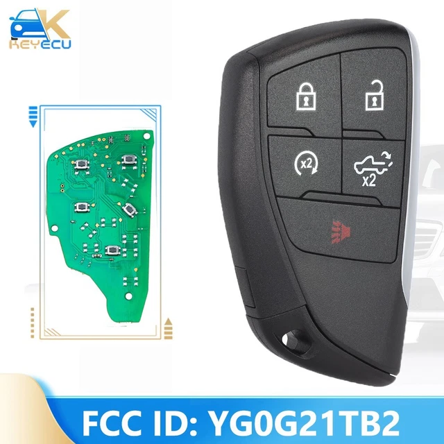 YG0G21TB2 Smart Remote Key Fob for Chevrolet Silverado 1500 2500 3500 2022 2023