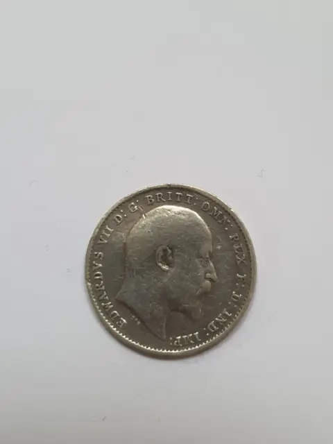 King Edward V11. Silver Maundy 3 Pence 1908