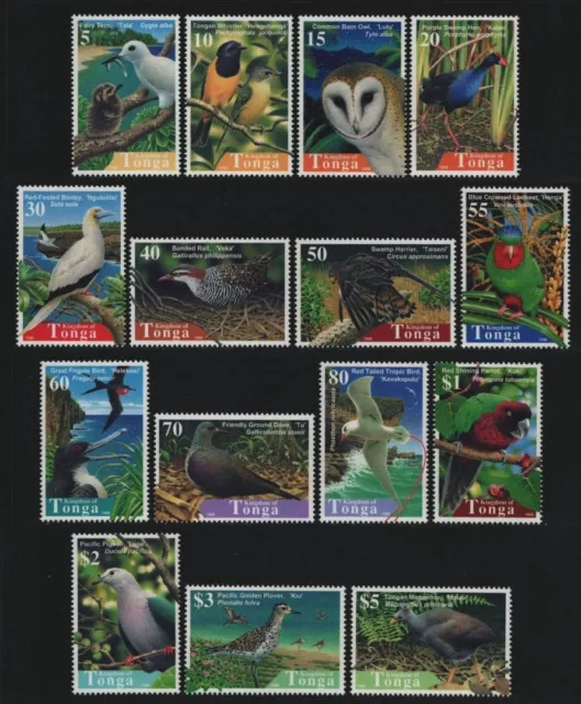 Tonga 1998 - Mi-Nr. 1521-1535 ** - MNH - Vögel / Birds