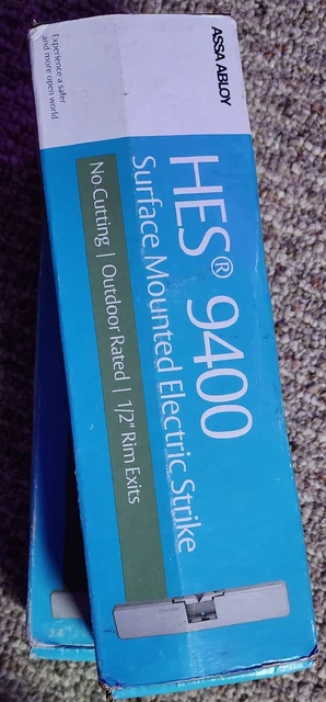 Assa Abloy HES 9400-630 Elec. Door Strike, Factory Sealed, 12/24V, Surface Mount