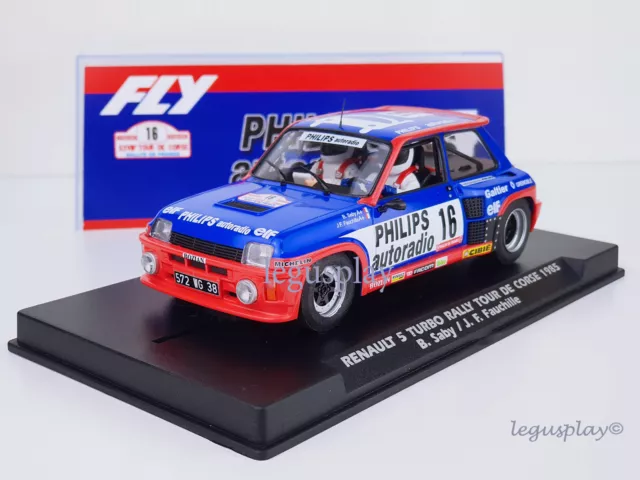 Slot car scalextric fly A2045 - Renault 5 Turbo #16 Rally Tour De Corse 1985