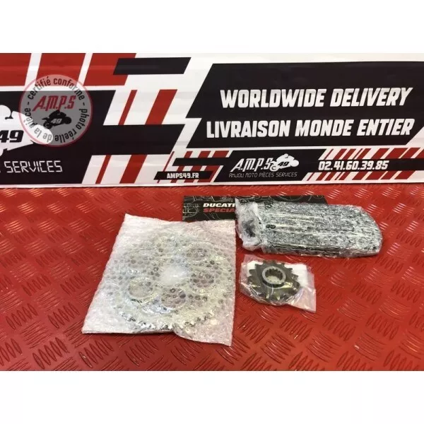 KIT CHAINE TRANSMISSION SECONDAIRE D'ORIGINE 15x39-525 DUCATI PANIGALE 1199 - 67