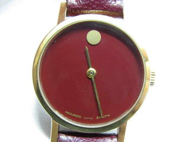 MOVADO x ZENITH Museum Caricato a mano Cal.2562C Orologio da polso donna oro GP rosso