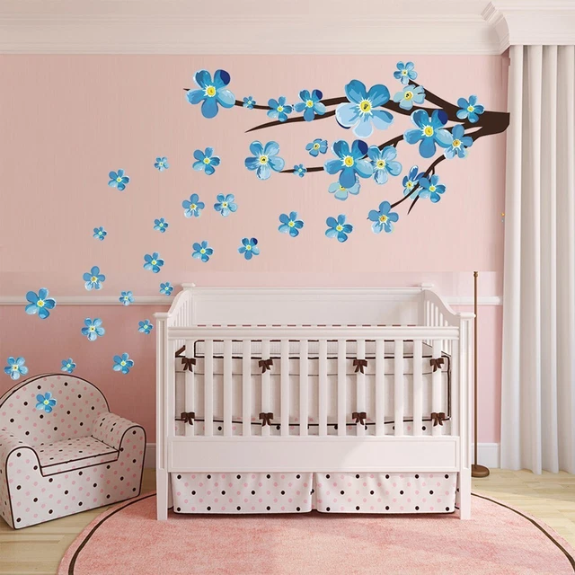 Premium Qualität Wandtattoo schöne Schmetterling und Blumenkunst für zu Hause