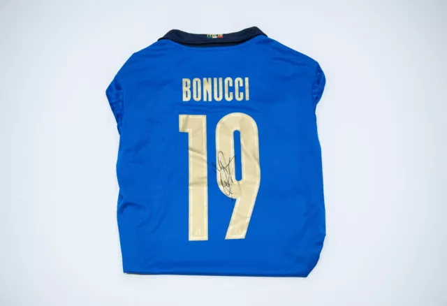 Leonardo Bonucci signiertes Shirt Italien ITALIEN Euro 2020 APHTAL COA