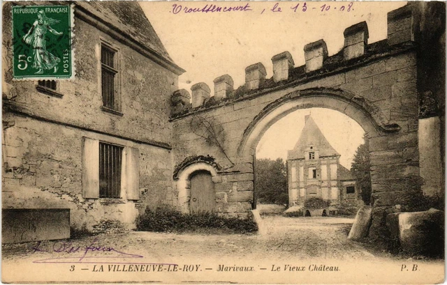 CPA La Villeneuve Le Roy-Marivauy-Le Vieux Chateau FRANCE (1020721)
