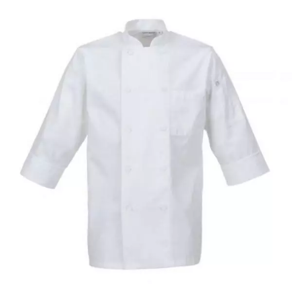 CHEF WORKS JLCL-WHT-2XL (2XL) White 3/4 Sleeve Coat