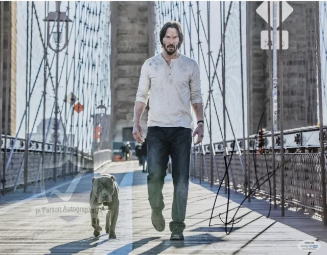 Keanu Reeves, John Wick 14 x 11 Amazing Signed Photo. ACOA