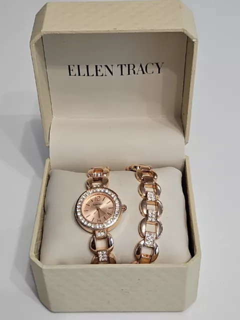 Ellen tracy watch and bracelet set clearance