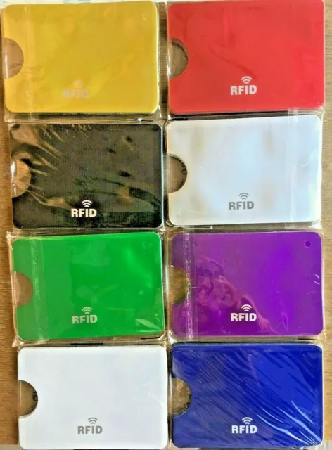 10 Custodie contactless RFID Protezione Porta Carte di Credito, Bancomat  fiscale