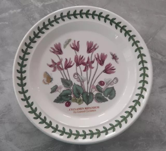 Portmeirion Botanic Garden 19cm Salad Plate Featuring Cyclamen