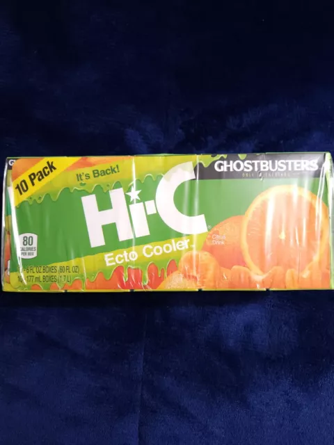 GHOSTBUSTERS Slimer 2017 Hi-C Ecto Cooler Limited Release 10 PACK Juice Boxes