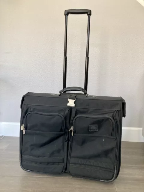 Dakota by Tumi Black Ballistic Nylon 23" Wheeled Rolling Garment Bag Luggage 2
