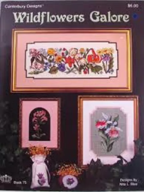 Wildflowers Galore Flowers Floral Counted Cross Stitch Chart Pattern Crafts