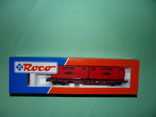 Wagon Roco Kangourou + Caisses Correos Renfe 46579-5