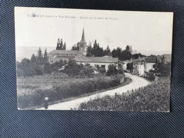 CPA 42 MAILLY - General View - Entrance by the Route de Roanne