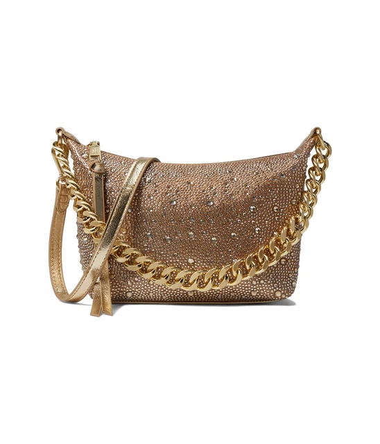 Blue by Betsey Johnson Gold Chain Gang Women Shoulder Bags