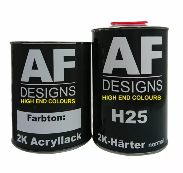 FÜR 2,0 Liter 2K Acryl Lack Autolack Set BERKLEY COLOR SER. LIGHT GREY 1294