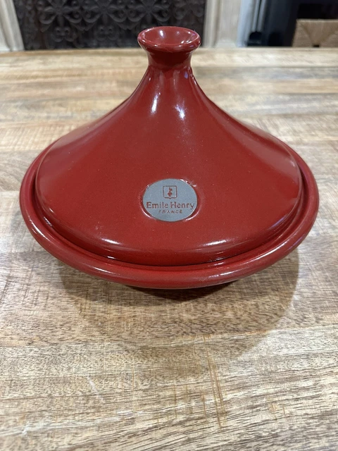 Emile Henry France 2.6qt Moroccan Tagine 55.32 Flame Emile Henry France 2.6qt Moroccan Tagine 55.32 Flame