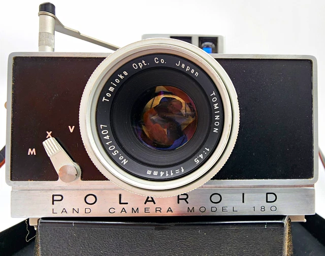 CÁMARA POLAROID LAND modelo 180 Tominon 114 mm f/4,5 de colección