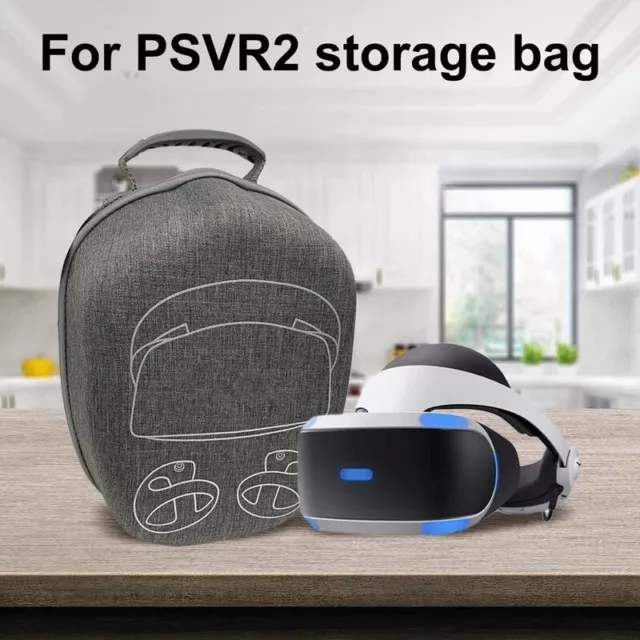 EVA Bag for PSVR2 Multifunction Portable Zipper Storage Bag Lens Protection Cap·