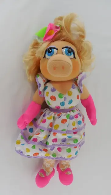 Vtg  1993 Miss Piggy 15” Kid Dimension Hasbro Muppets Stuffed Plush Animal Doll