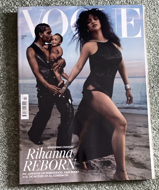 BRITISH VOGUE MAGAZINE (UK) March 2023 Rihanna, A$AP Rocky & Their