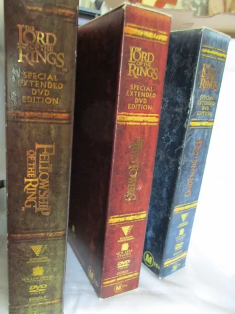 Lord Of The Rings Trilogy- Boxed Sets- Dvds -New Cond--Special Extended Editions