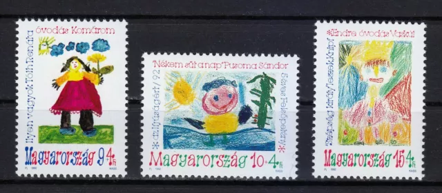 Hungary 1992 MNH Mi 4197-4199 Sc B346-B348 Children’s Drawings **