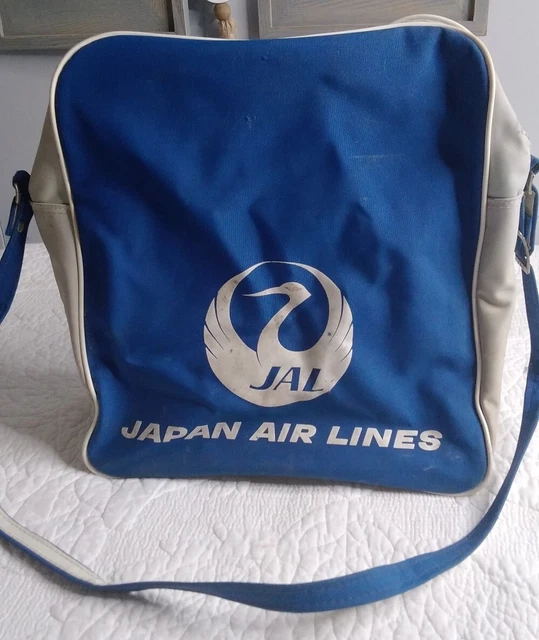 VINTAGE JAL JAPAN Airlines Flight Travel Carry On Bag 12"×11" 25.00