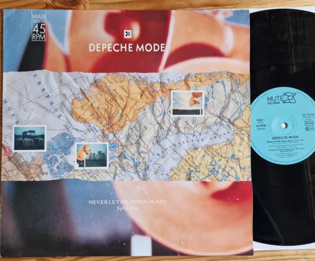 Depeche Mode 12" Maxi Never Let Me Down Again Split Mix 1987 VG INT 126.868