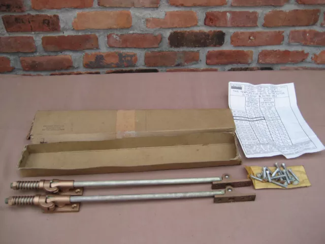 VTG NOS 2 Pc Glynn Johnson Overhead Door Holder Stop 2 No GJ75 S1 Color Gold 393
