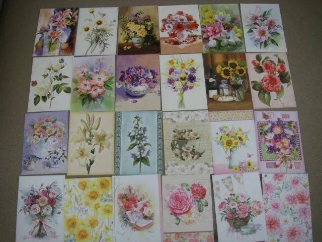 24 x A6 HUNKYDORY LITTLE BOOK of FLORAL FAVOURITES Toppers 24 Designs FREE 2130