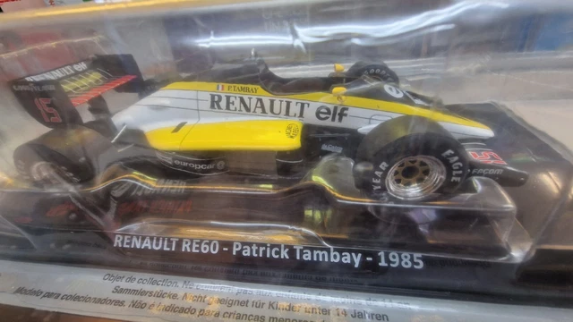 OPO 10 - Formula 1 Compatibile con Renault RE60 Patrick Tambay 1985 - Auto in Miniatura 1/24 - OR075