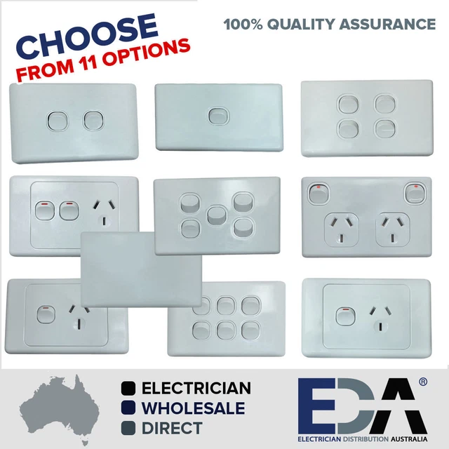DOUBLE POWER POINT Dgpo Electrical Socket Single Switch Outlet Gang