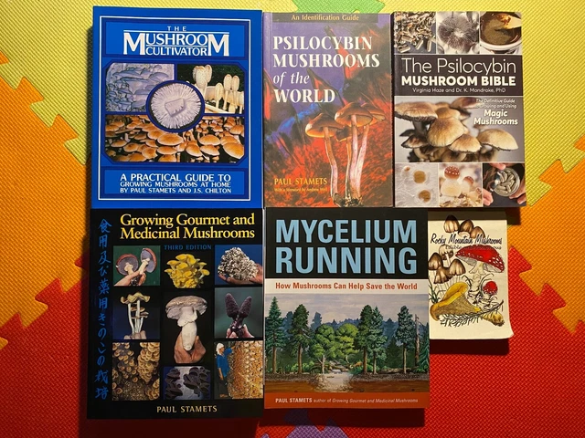 Mushroom Books Psilocybin Edible Poisonous Growing Medicinal & Identification