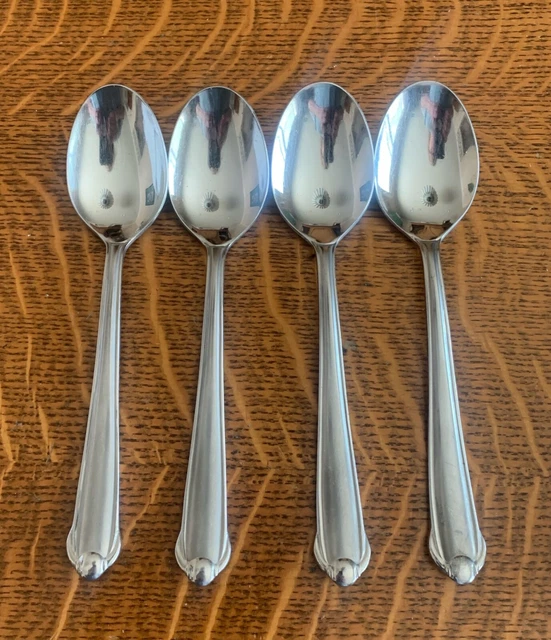 4 vajilla de acero inoxidable Mikasa CLASSICO SATIN 18/8 6 1/4" cucharaditas Gerald Patrick