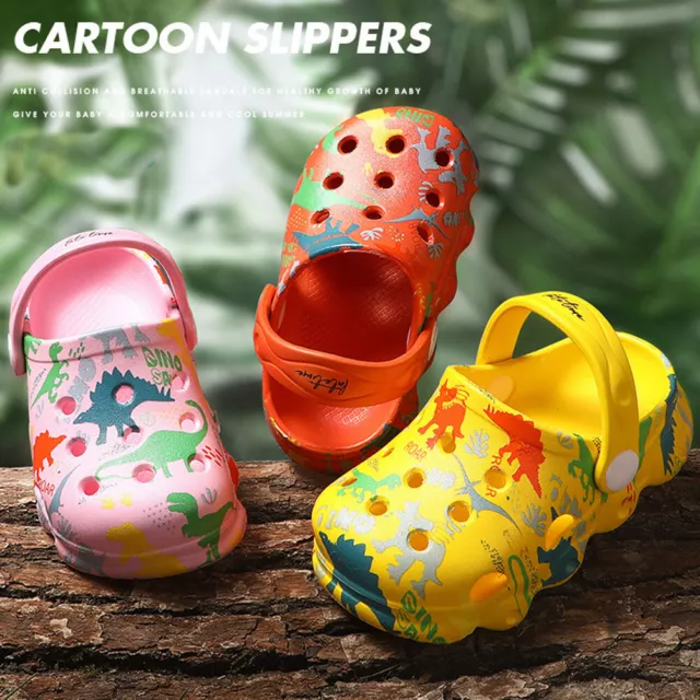 Zocchi dinosauro bambini neonati sandali pantofole estive ragazzi ragazze scarpe da giardino spiaggia